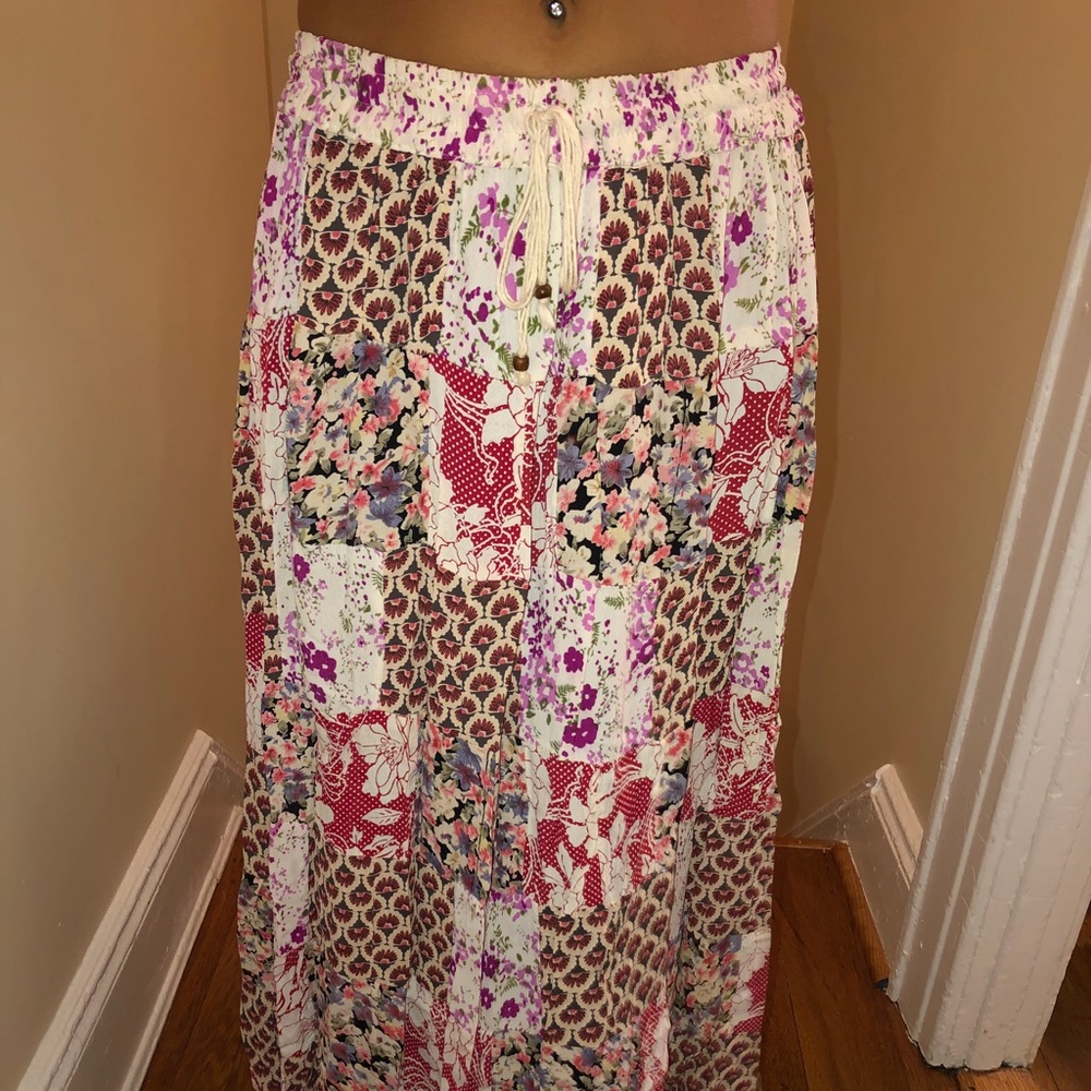 Bright and beautiful maxi skirt